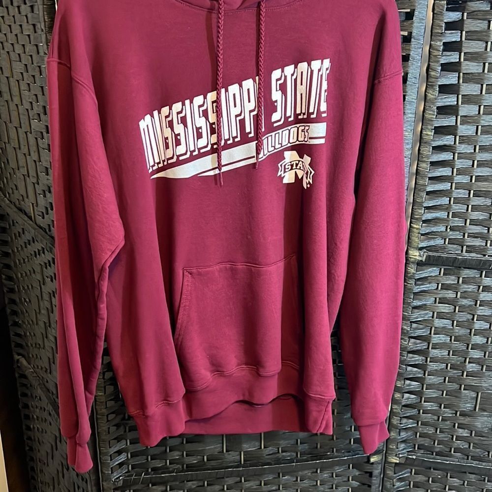 Preloved Mississippi State University Hoodie Sweatshirt Size Medium